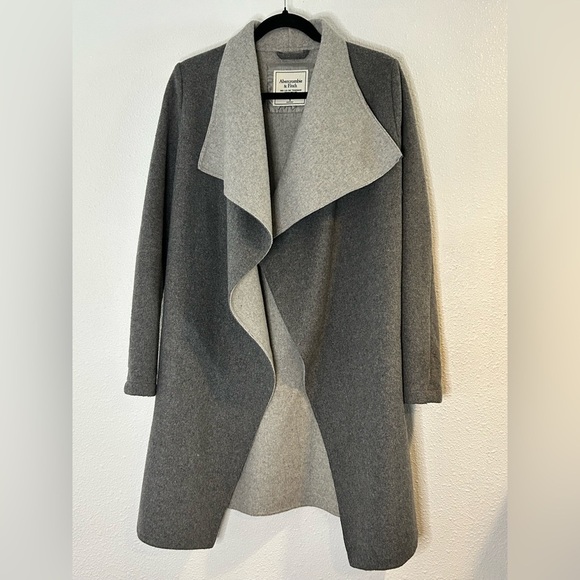Abercrombie & Fitch Jackets & Blazers - Abercrombie & Fitch Two-Tone Gray Coat Size Small